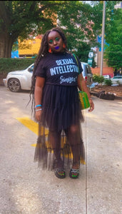 Unisex Black Crop top
