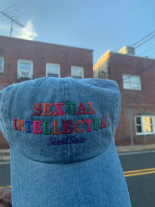 Sexual Intellectual denim rainbow hat