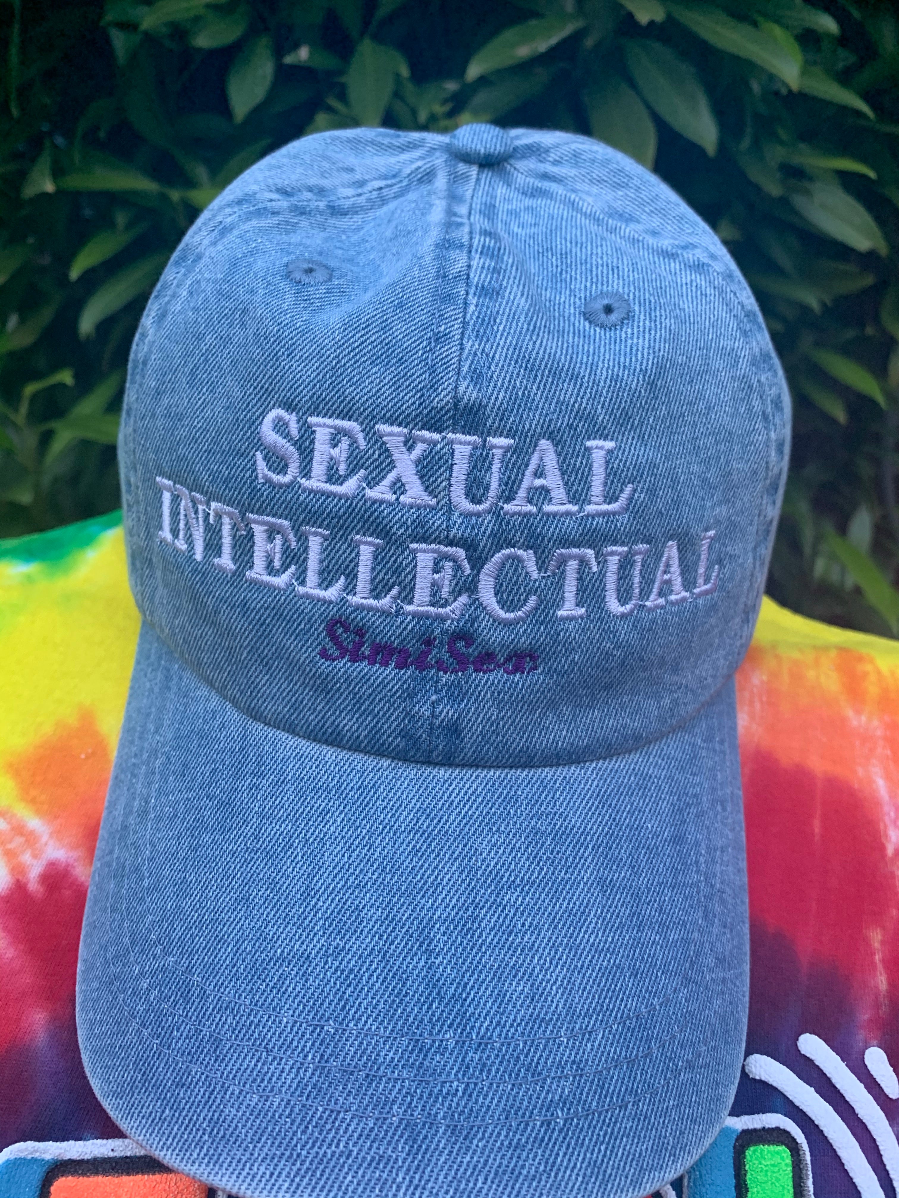 Sexual Intellectual white denim hat