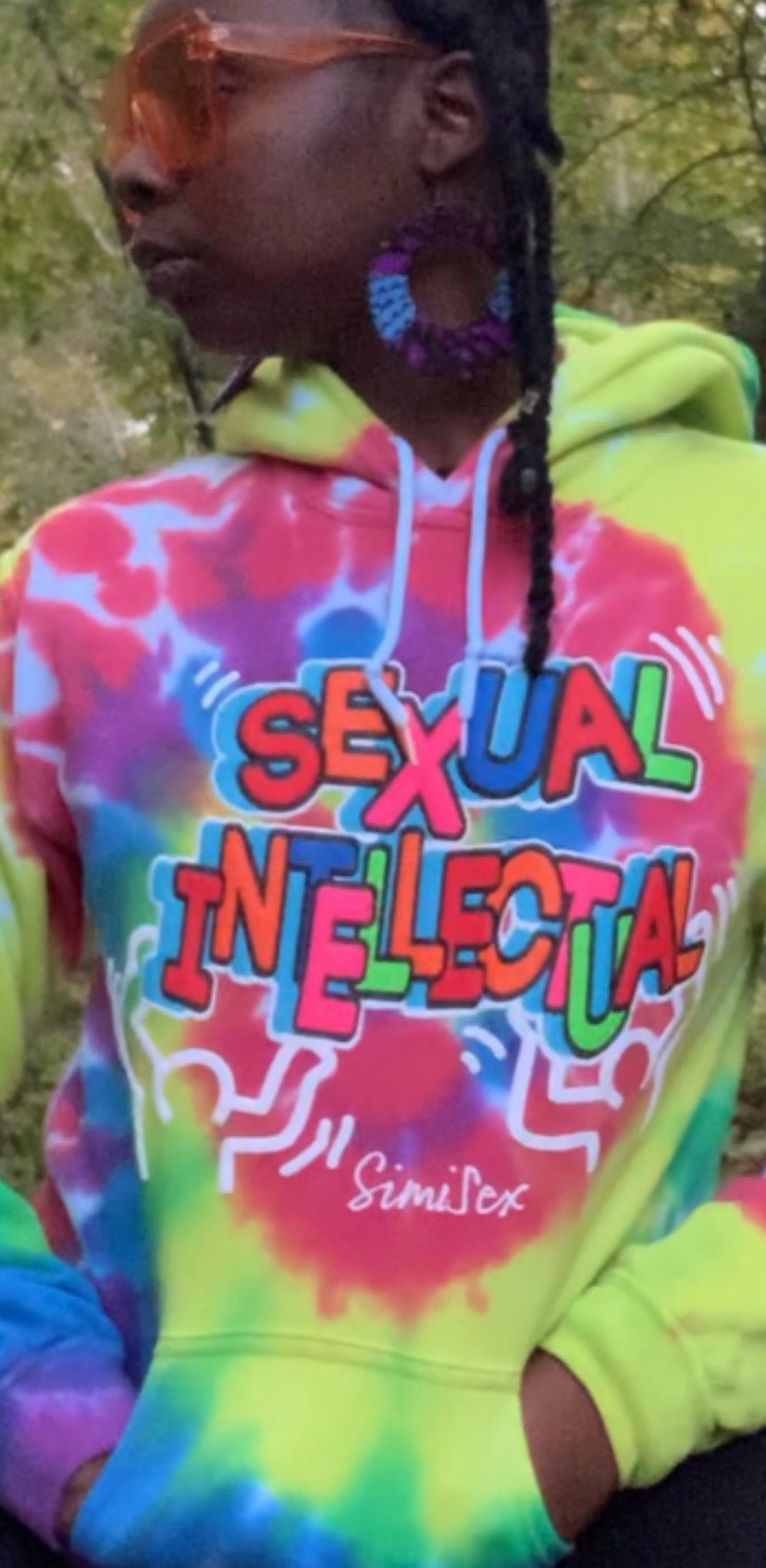 UNISEX Sexual Intellectual tie-dye hoodie